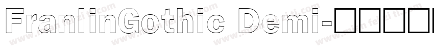 FranlinGothic Demi字体转换